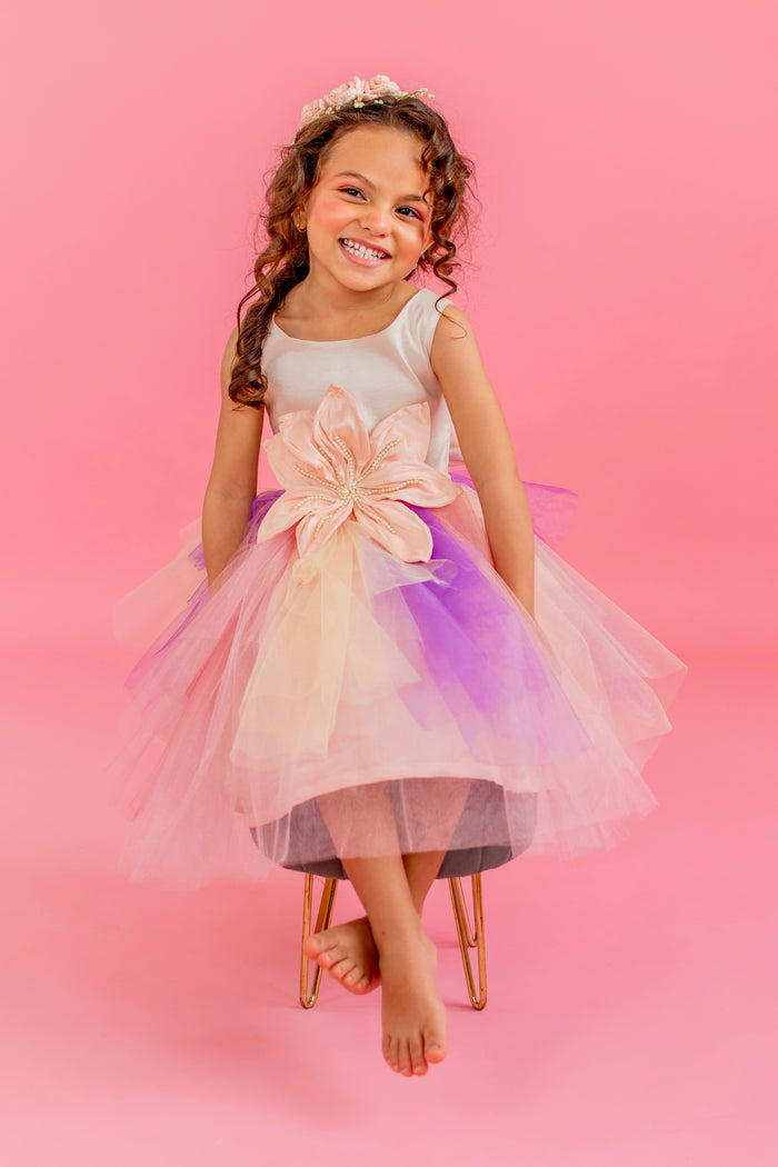 Vestido Para Niña Hadas - Beige