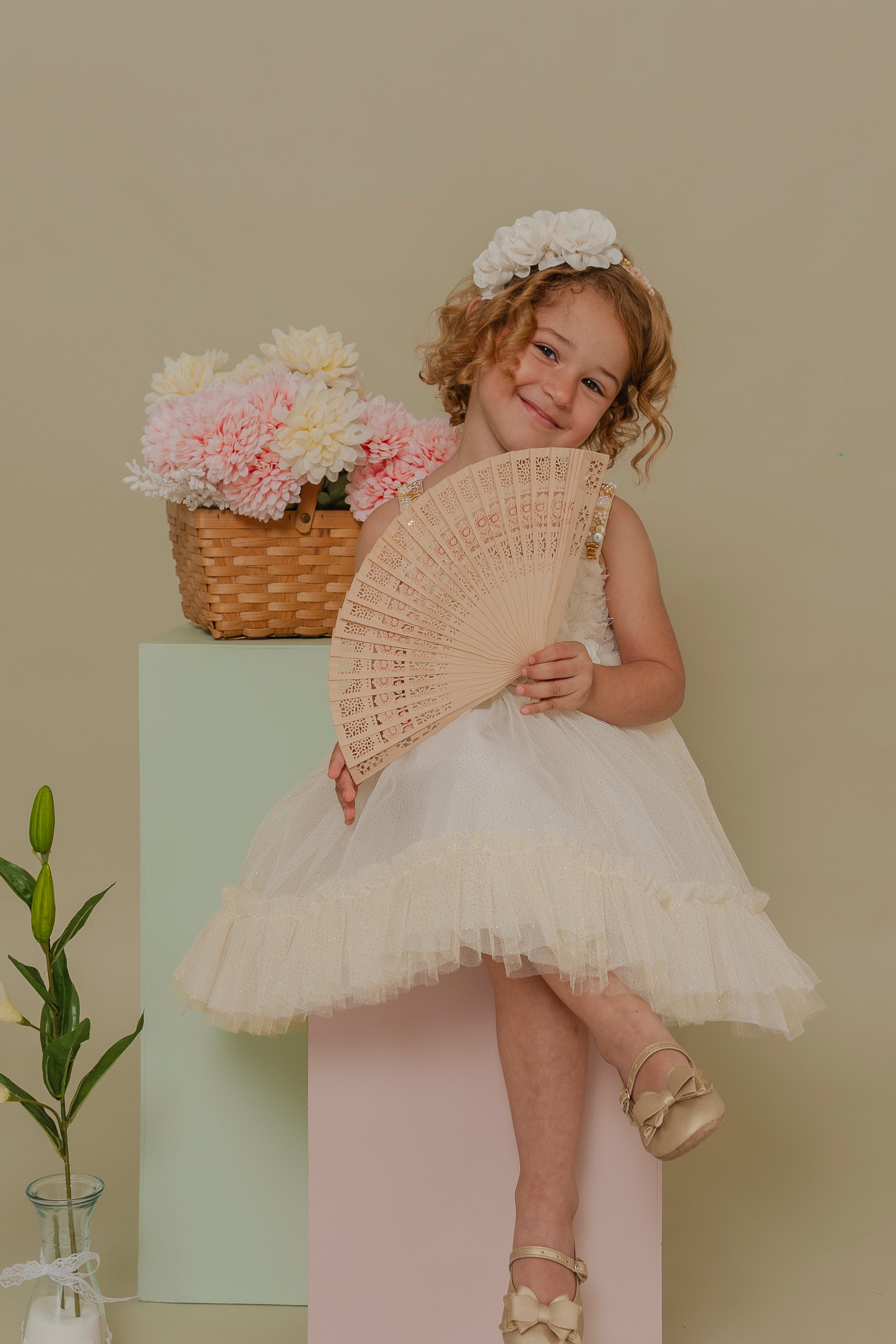 GIRL´IVORY DRESS ALAS