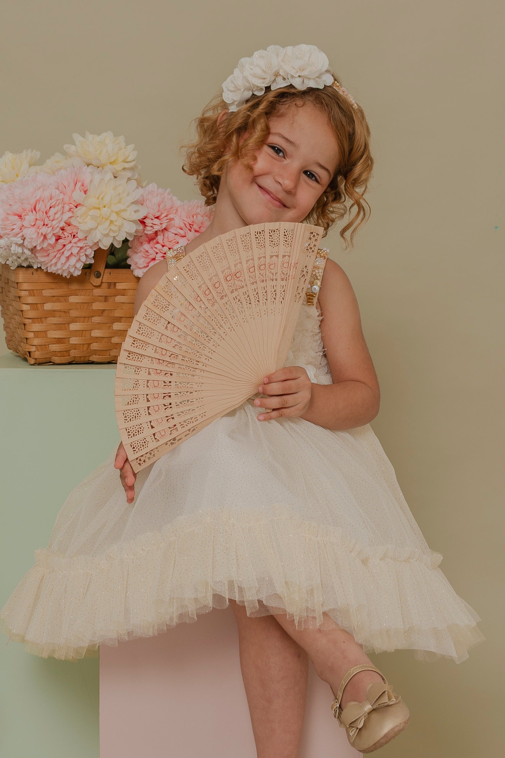 GIRL´IVORY DRESS ALAS