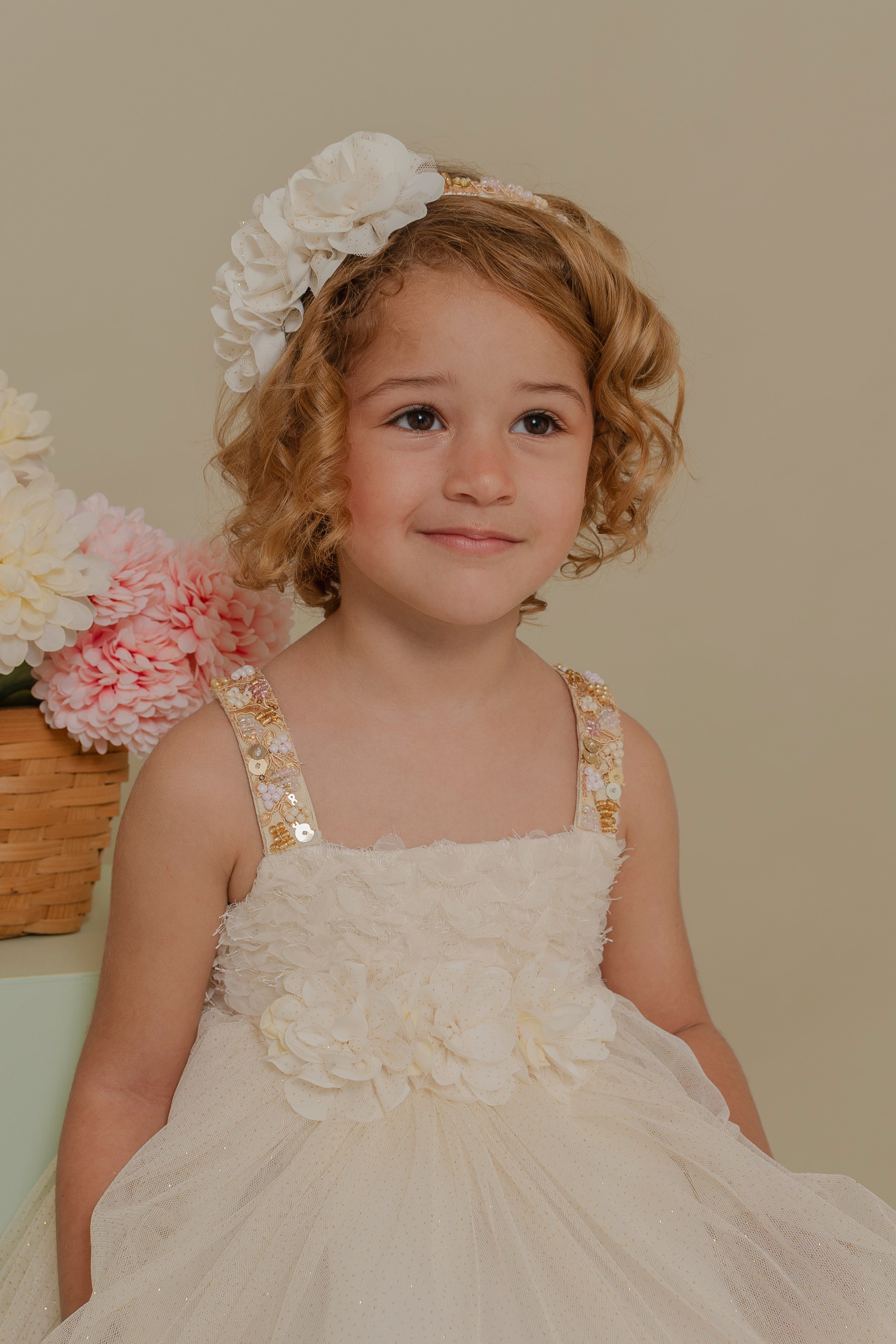GIRL´IVORY DRESS ALAS