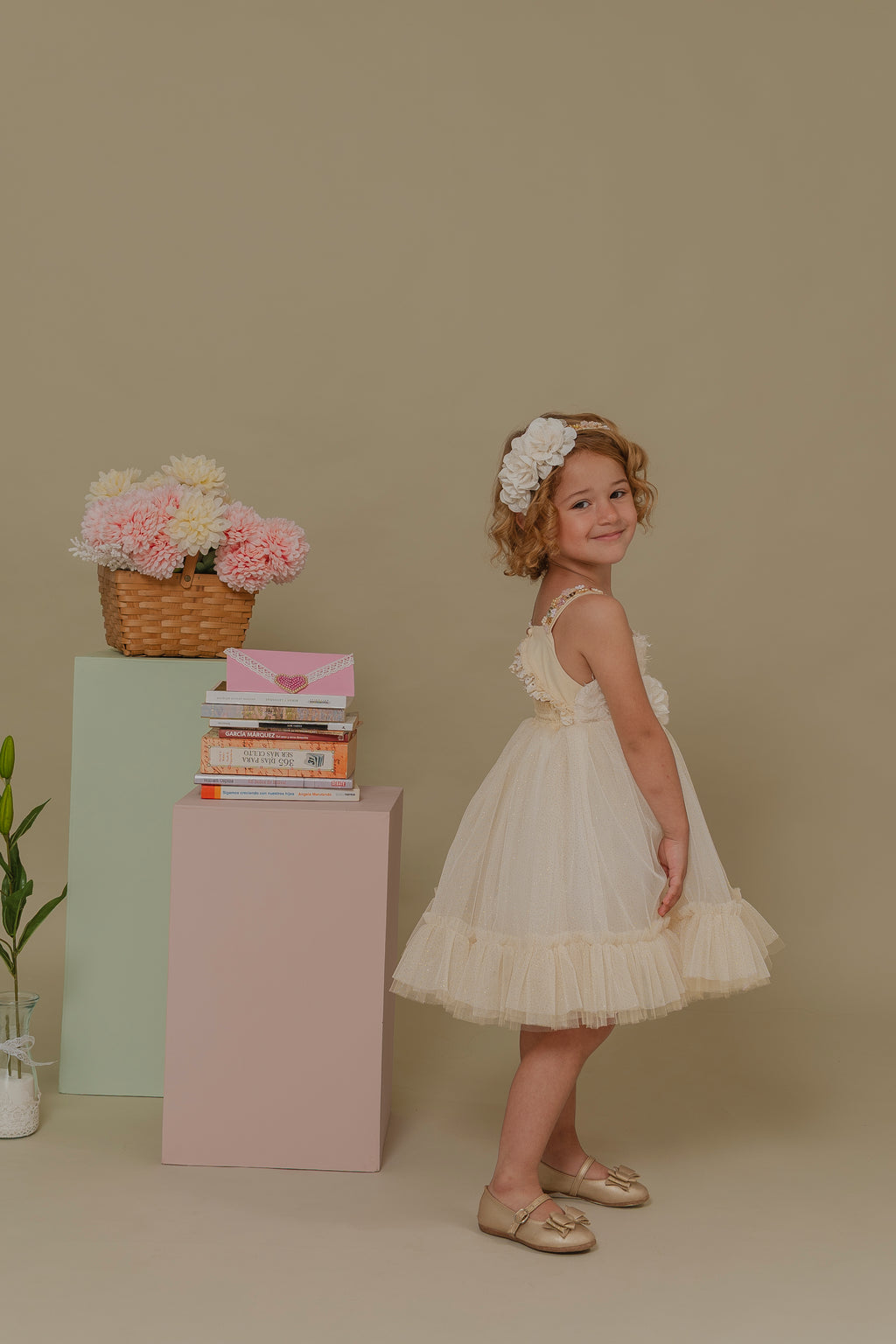 GIRL´IVORY DRESS ALAS