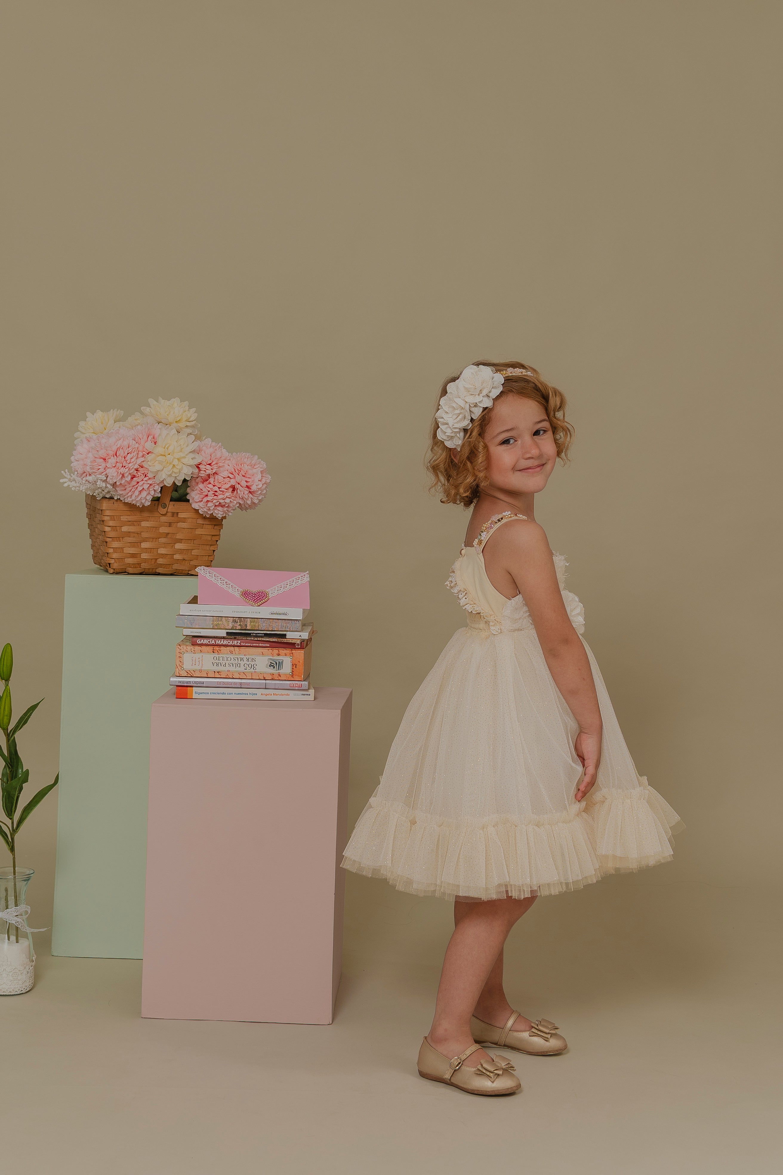 GIRL´IVORY DRESS ALAS