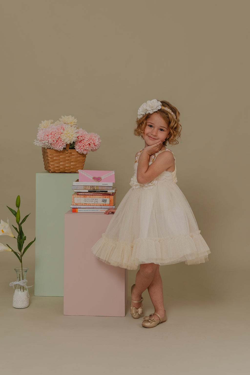 GIRL´IVORY DRESS ALAS