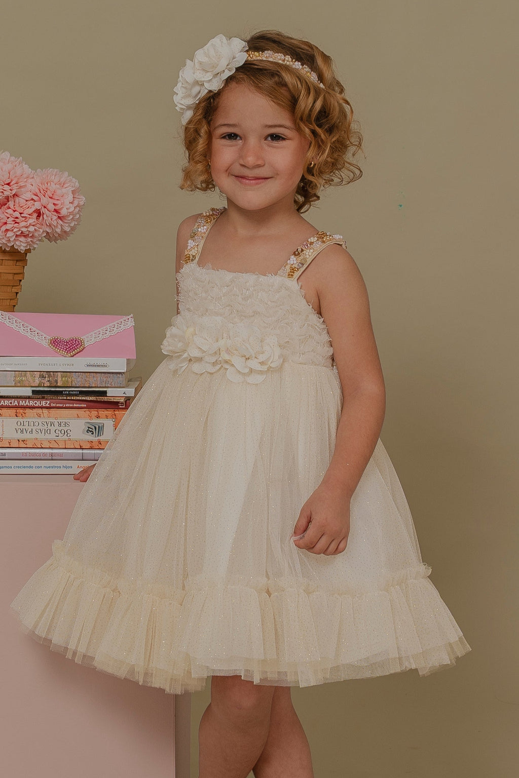GIRL´IVORY DRESS ALAS