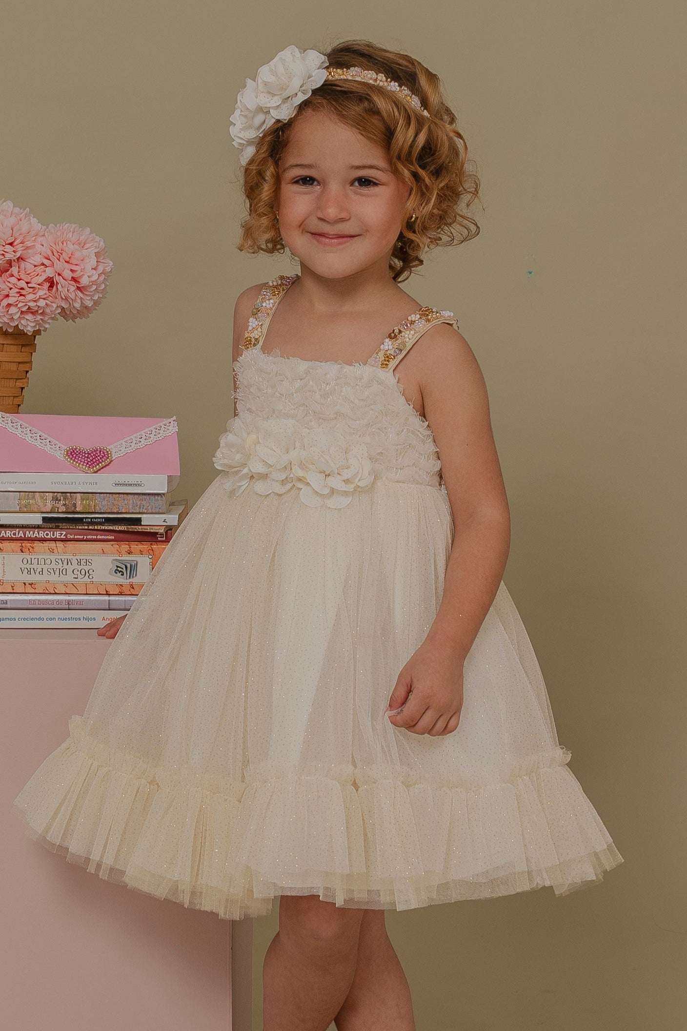 GIRL´IVORY DRESS ALAS