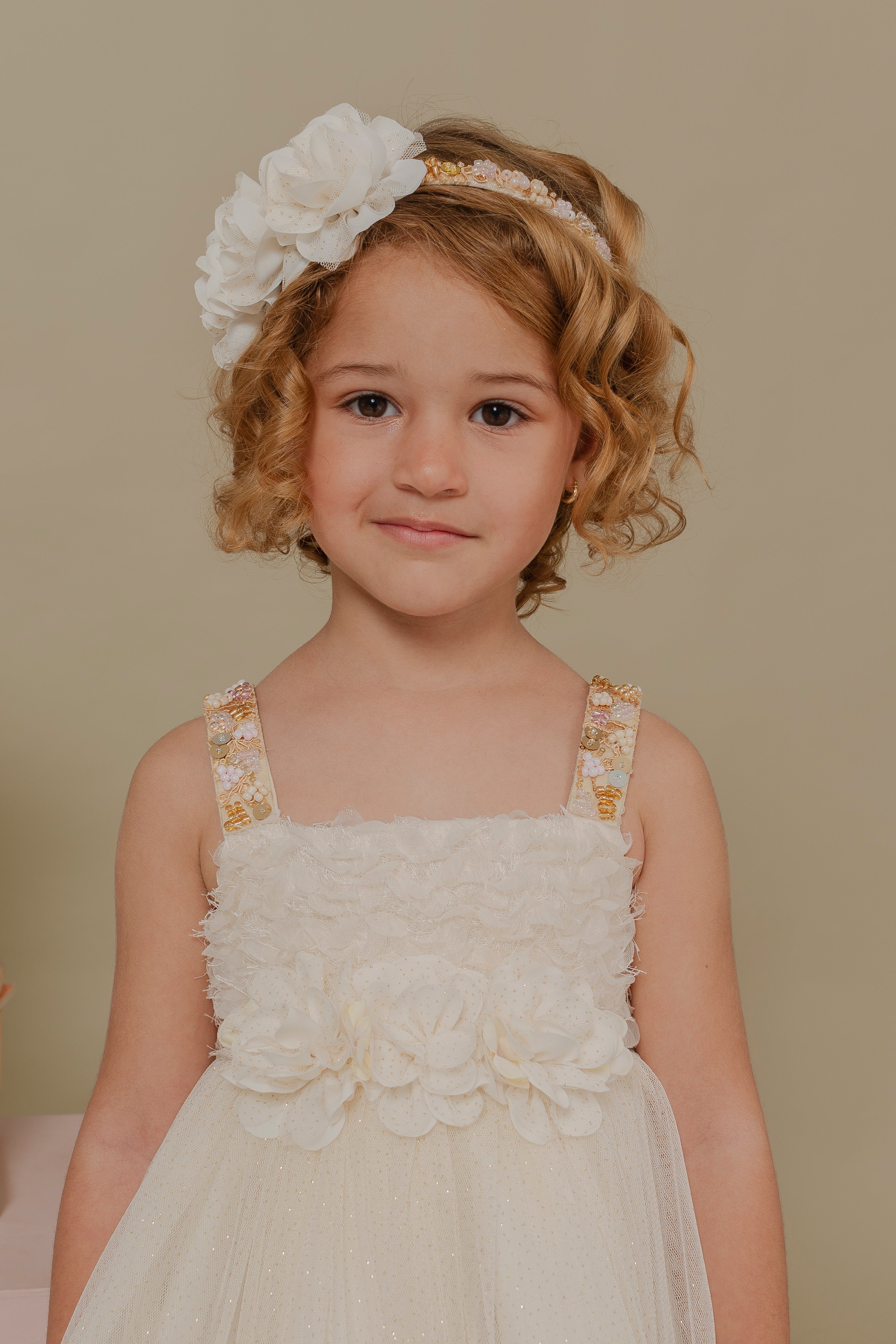 GIRL´IVORY DRESS ALAS
