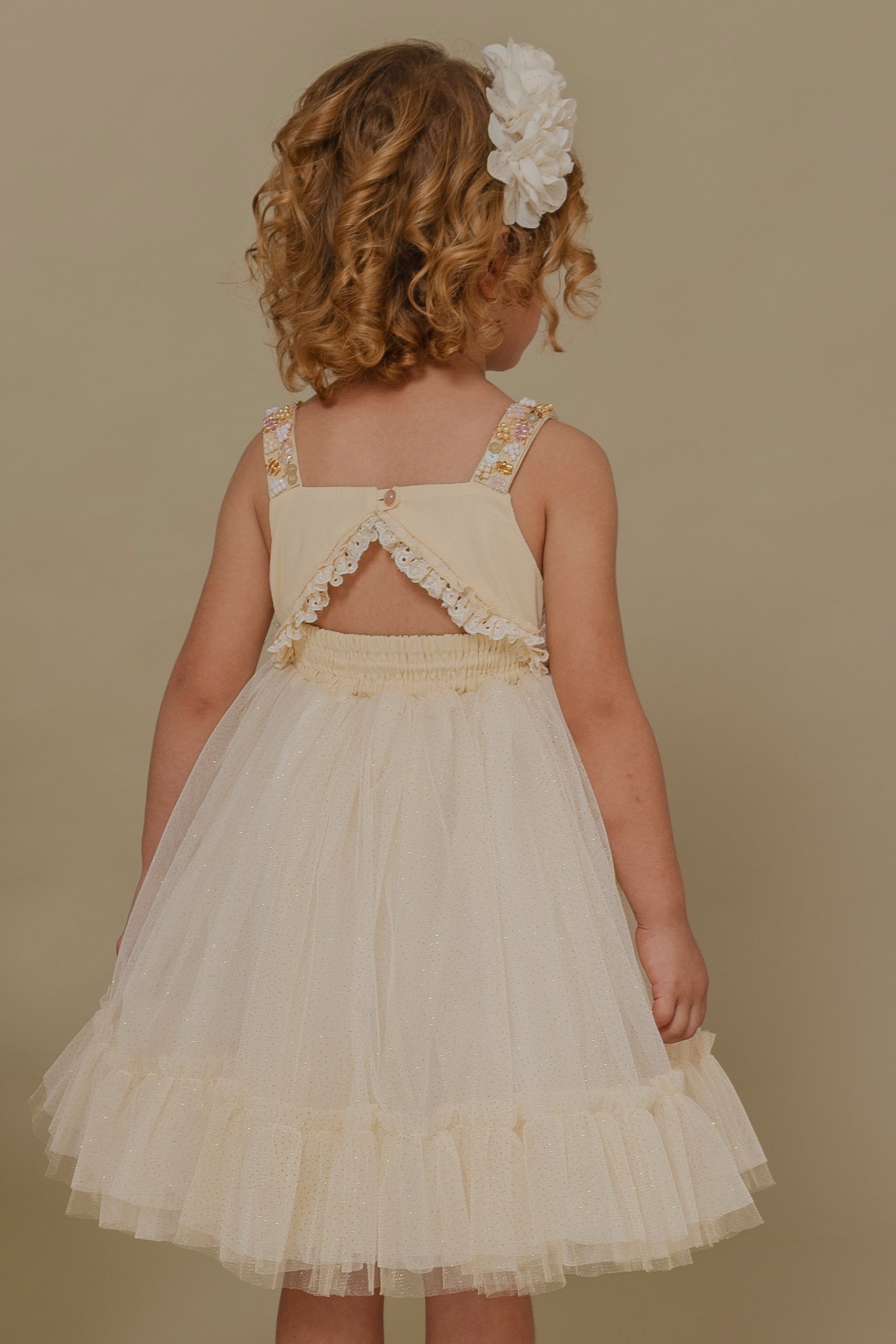 GIRL´IVORY DRESS ALAS