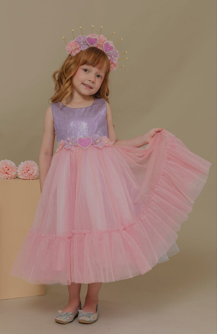Vestido Para niña Anastasia Lila  (PRE-ORDEN - ENTREGA EN 15 DÍAS)