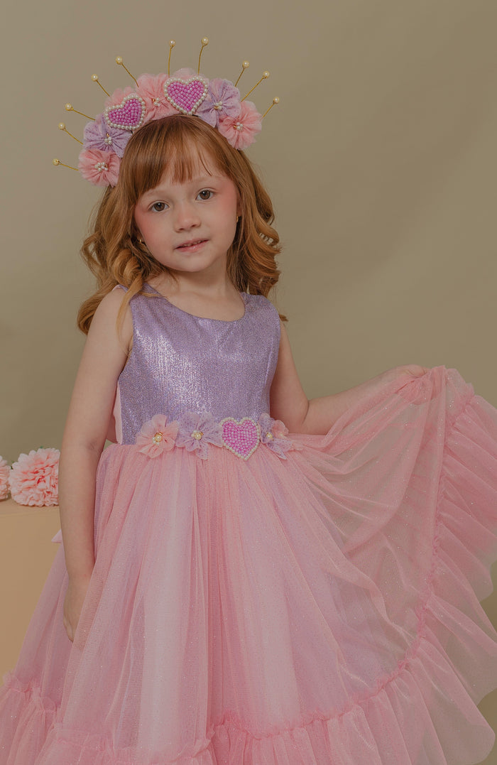 Vestido para Bebita Anastasia Lila  (PRE-ORDEN - ENTREGA EN 15 DÍAS)