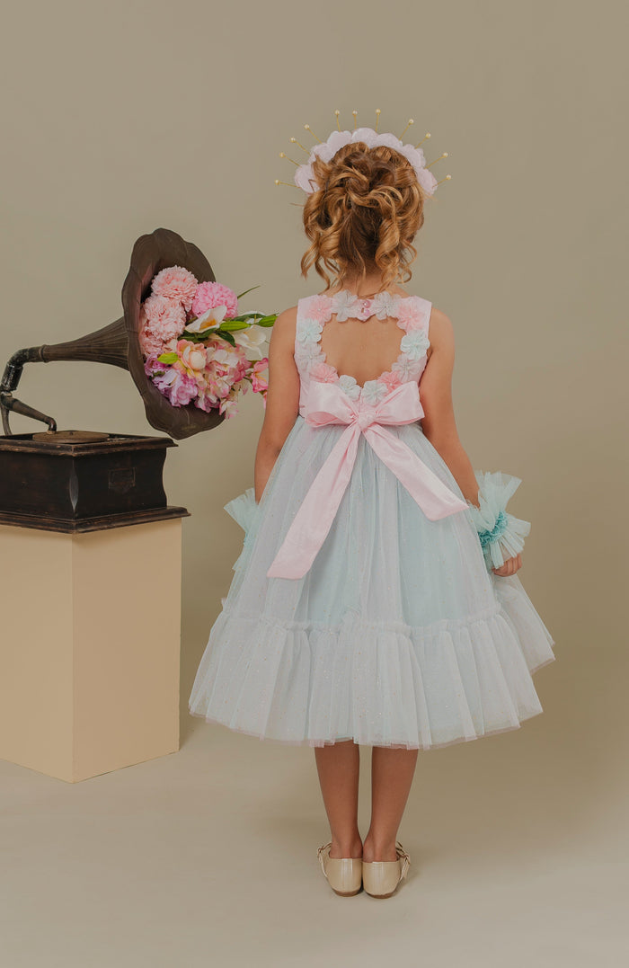 Vestido para Bebita Anastasia Rosa  (PRE-ORDEN - ENTREGA EN 15 DÍAS)