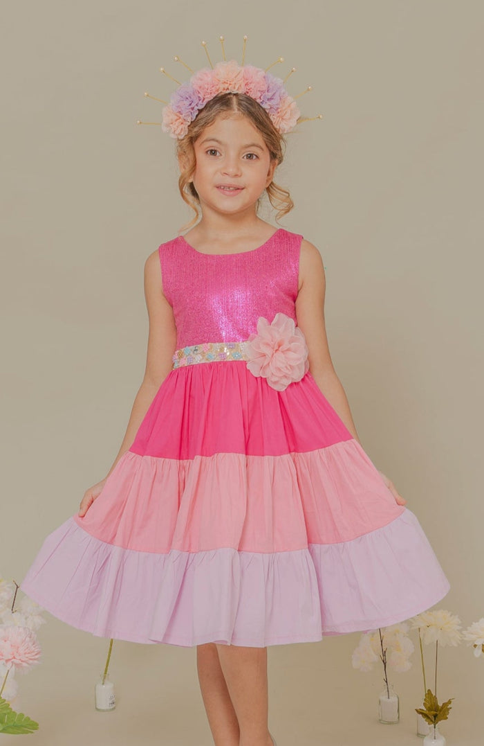 Vestido Para niña Aventura Rosa