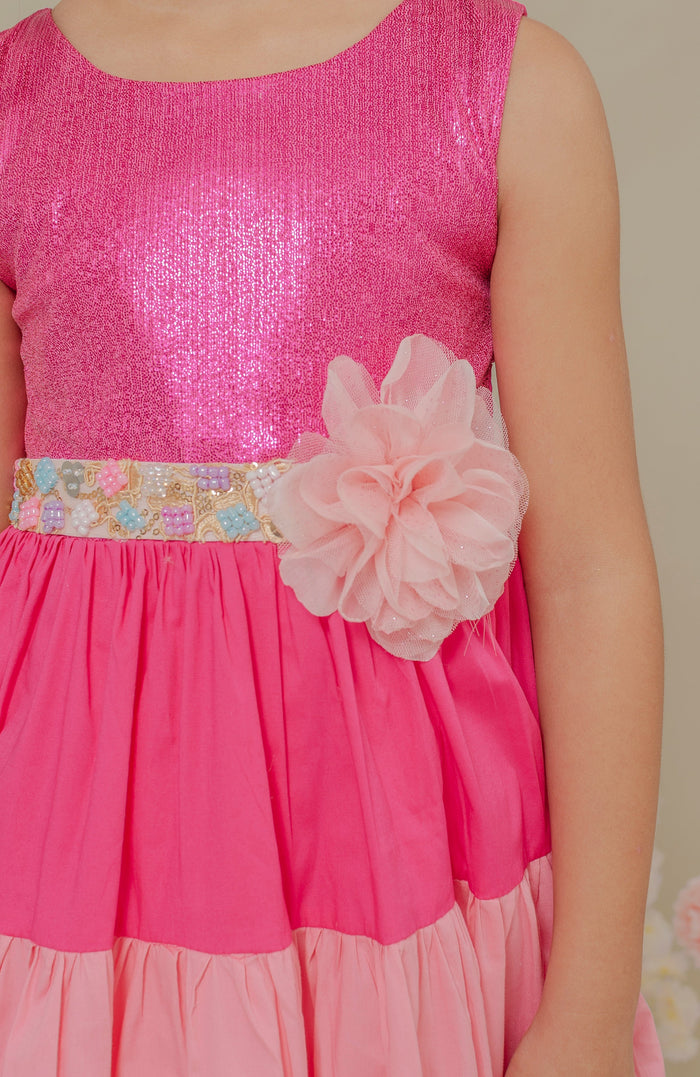 Vestido para Bebita Aventura Rosa