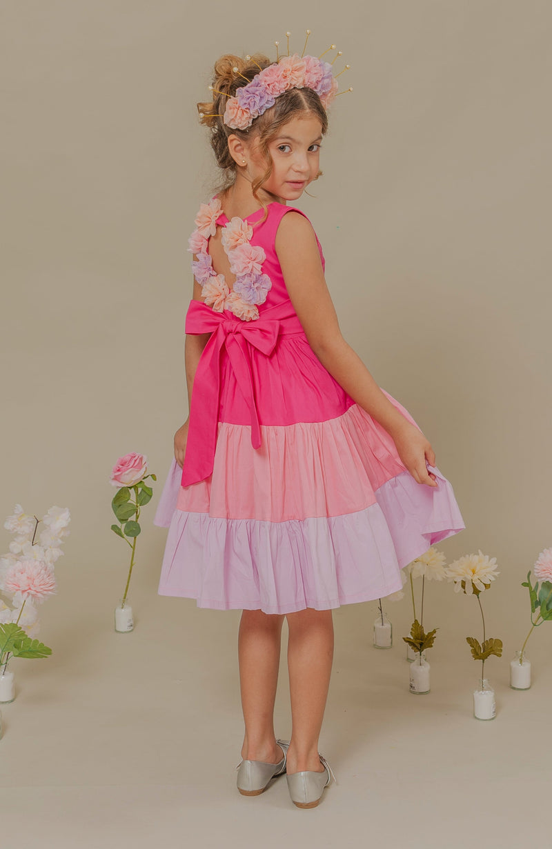 Vestido Para niña Aventura Rosa