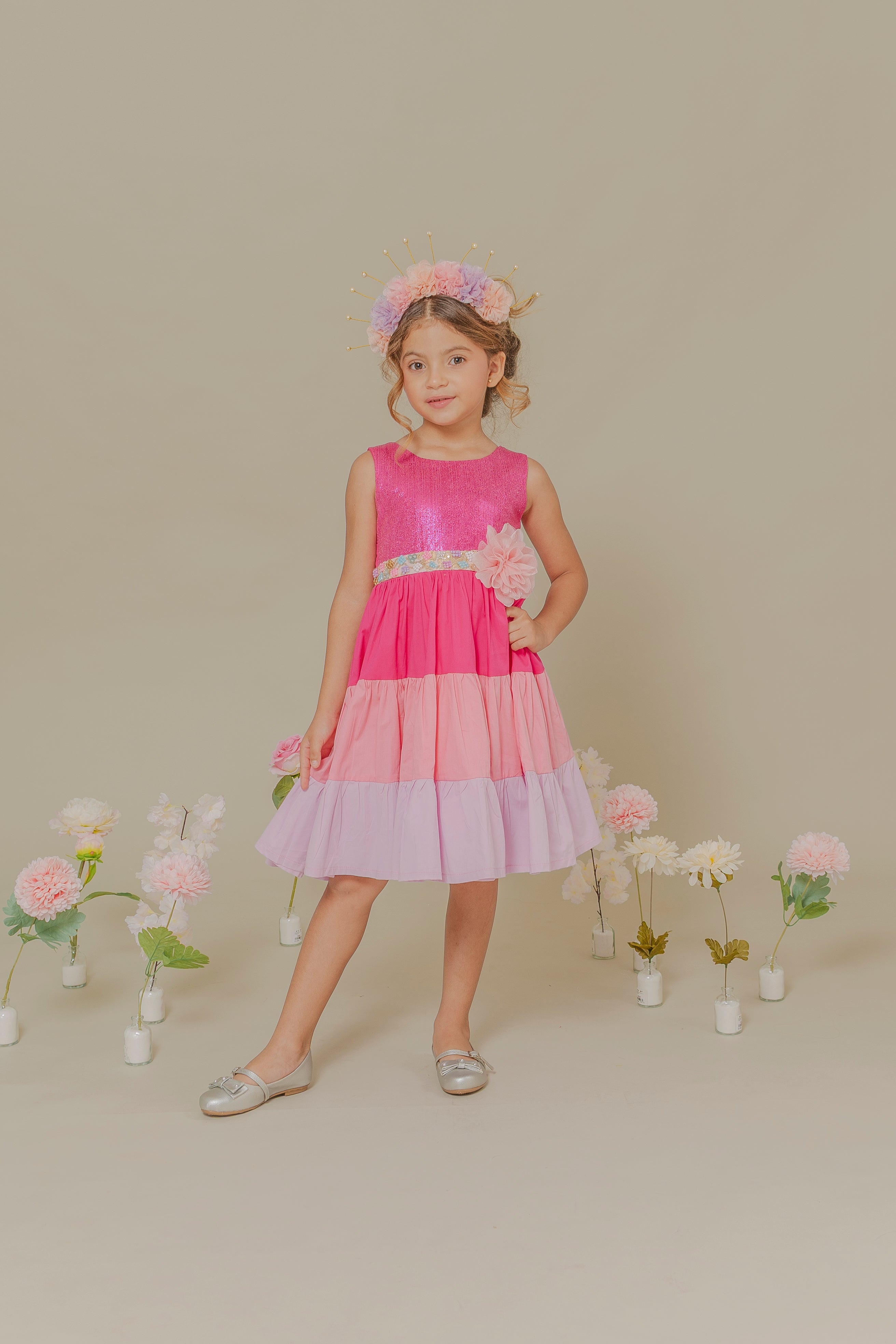 GIRL´FUCHSIA DRESS AVENTURA
