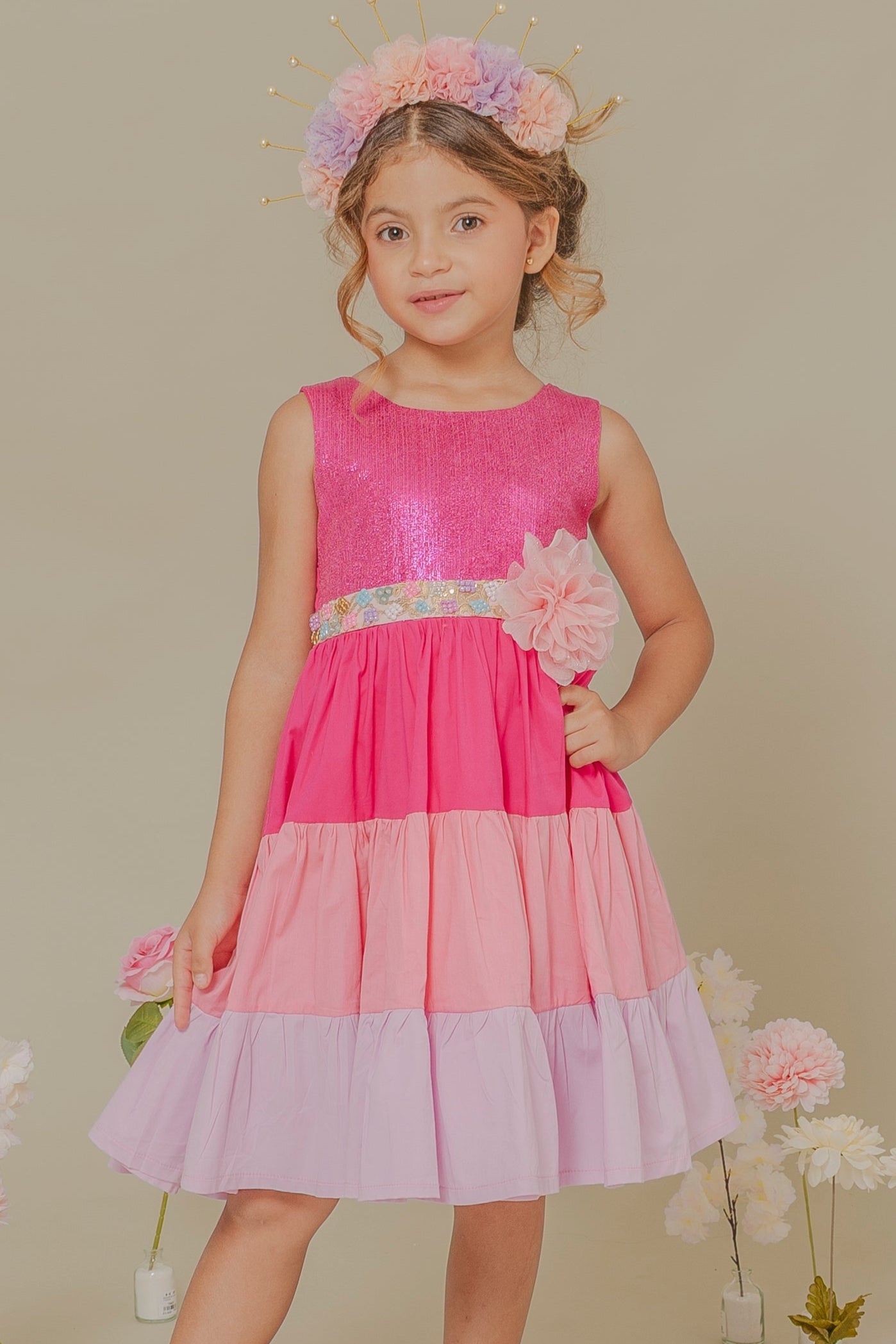 GIRL´FUCHSIA DRESS AVENTURA