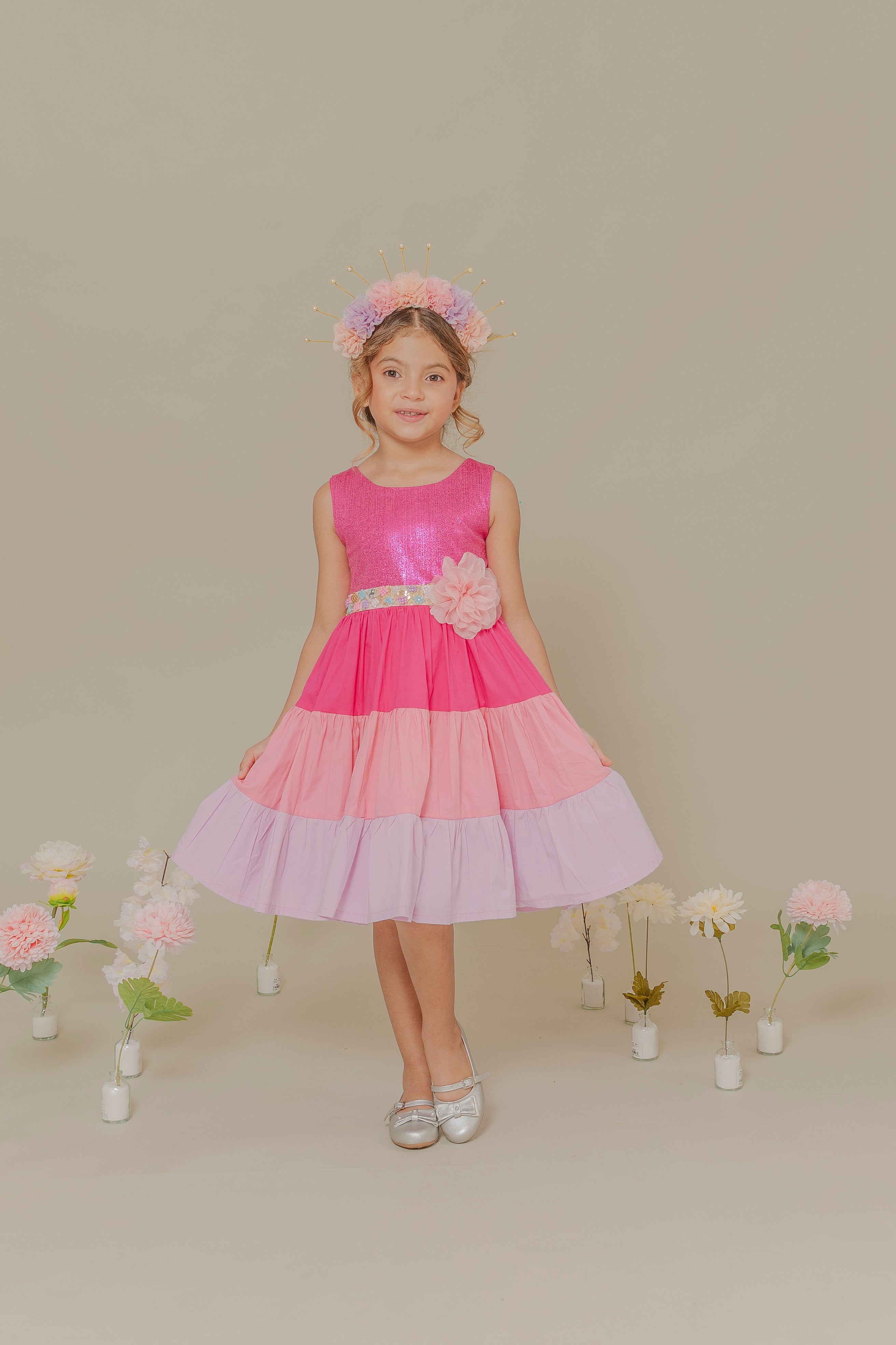 GIRL´FUCHSIA DRESS AVENTURA