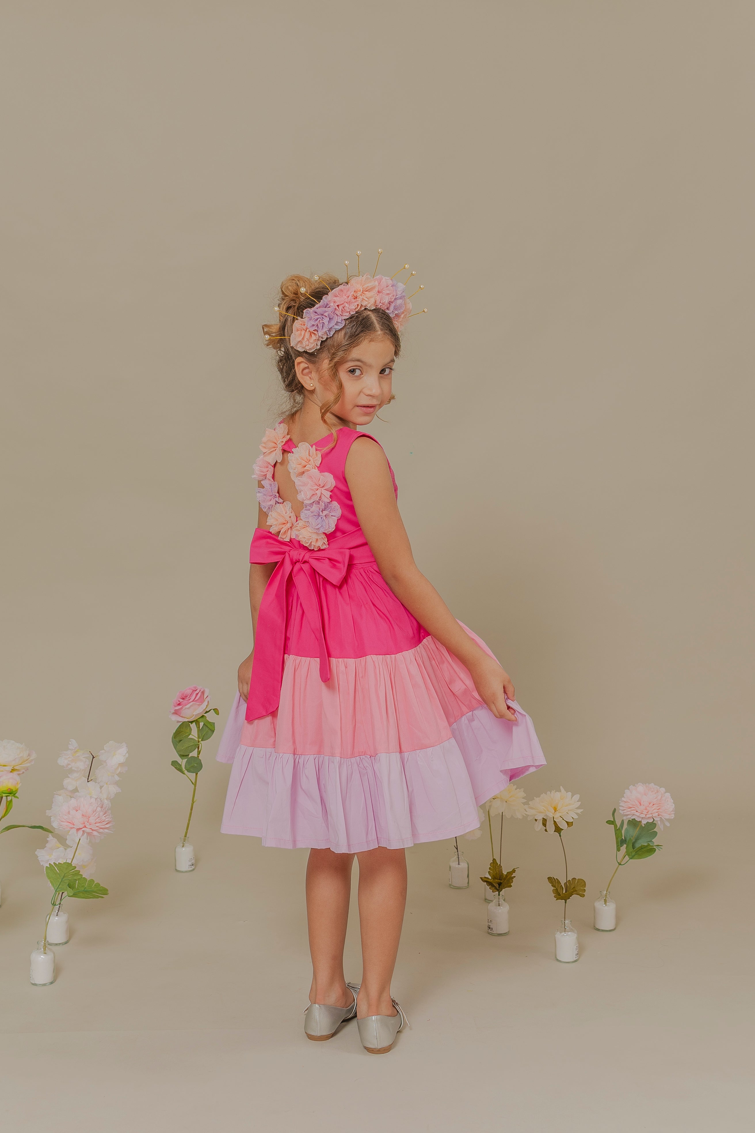 GIRL´FUCHSIA DRESS AVENTURA