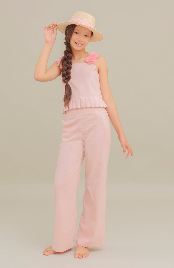 Conjunto Para Niña pantalon Bohemio Rosa