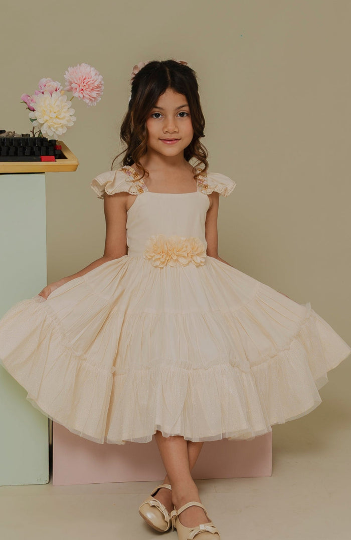 Vestido Para niña Camino Beige