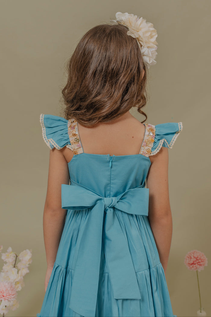 Vestido Para niña Camino Azul