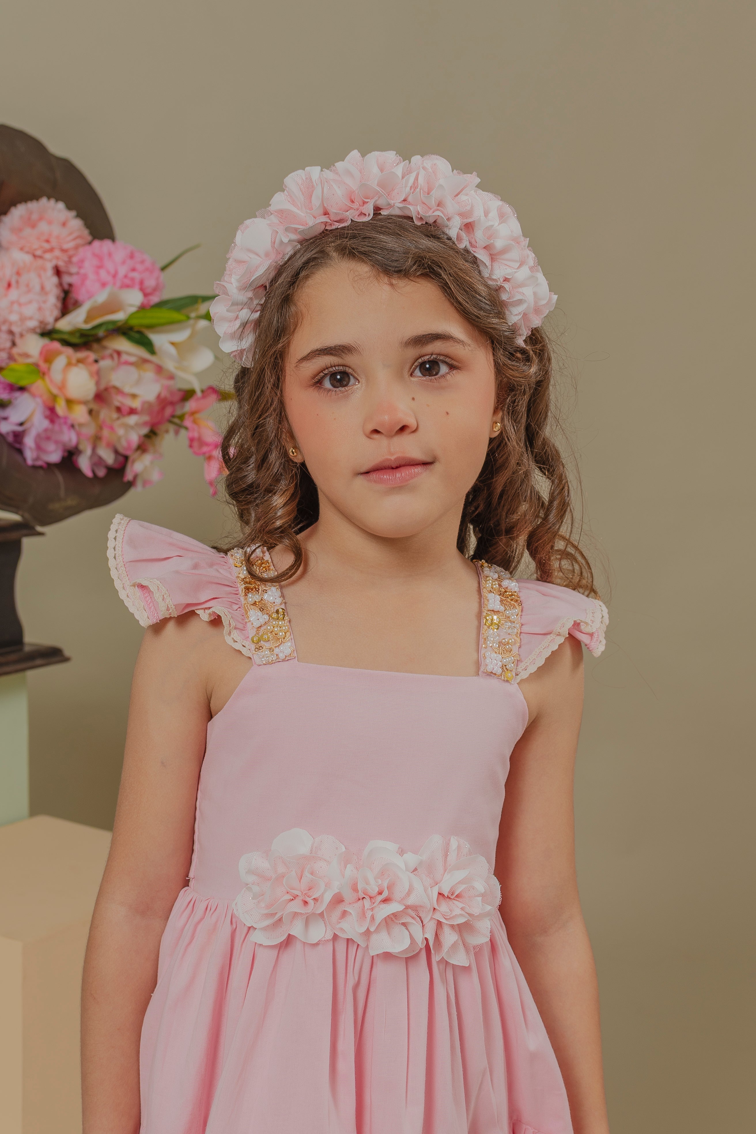 Pink Camino Dress – Elegant Girls Formal Dress 6 Pink Camino Dress – Elegant Girls Formal Dress 6