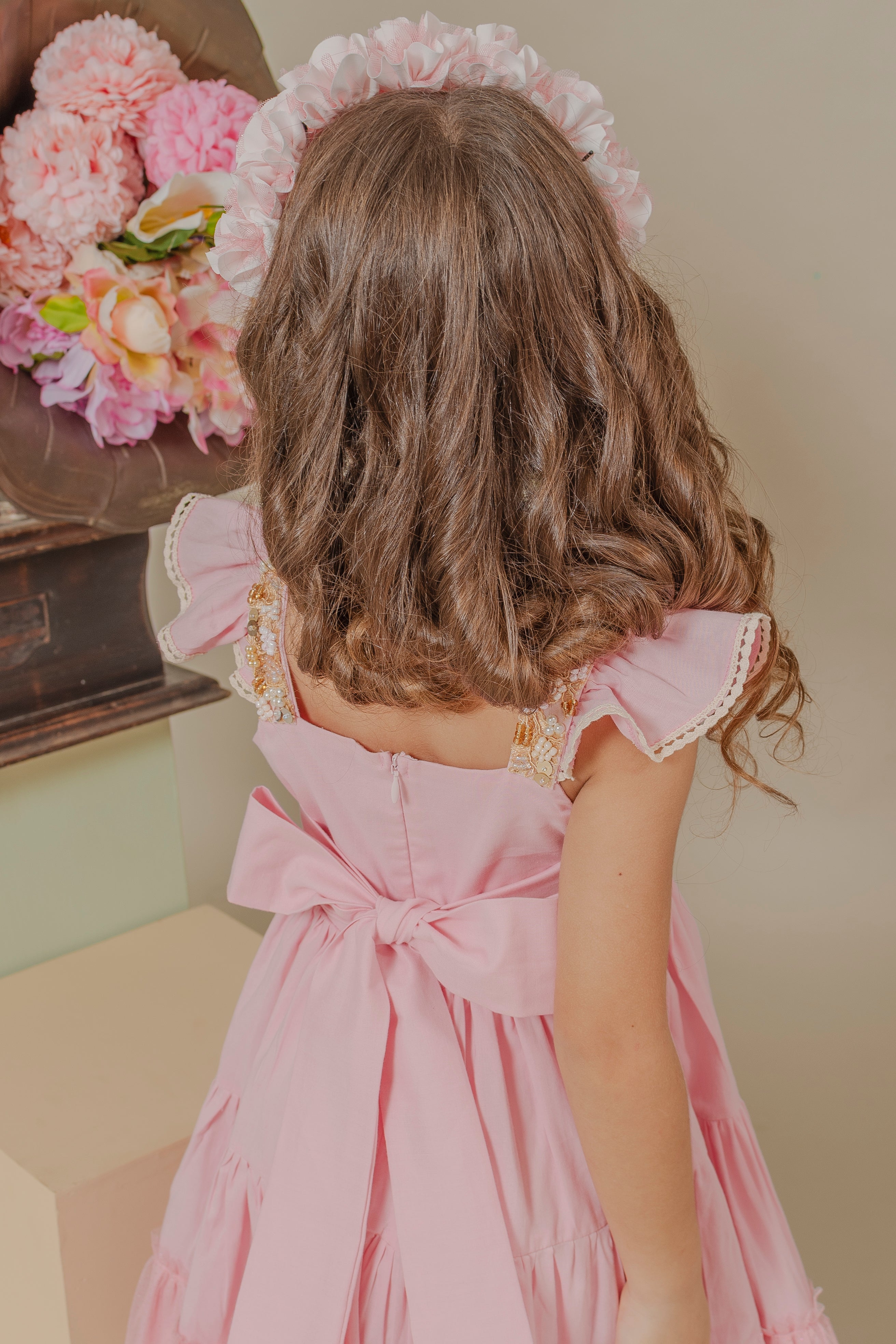 Pink Camino Dress Elegant Girls Formal Dress Liliana Esquivia - Fashion Designer Pink Camino Dress Elegant Girls Formal Dress Liliana Esquivia - Fashion Designer