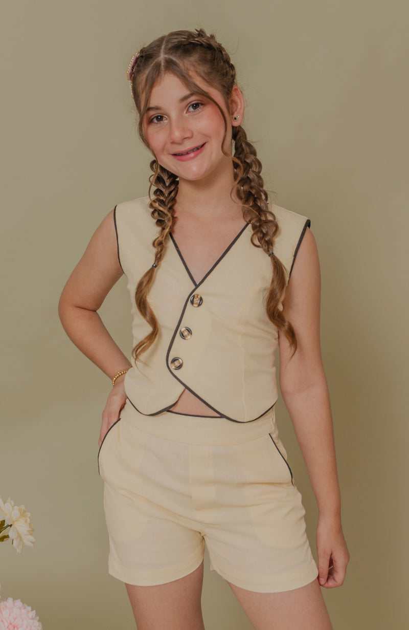 Conjunto Para Niña Short Cumbres