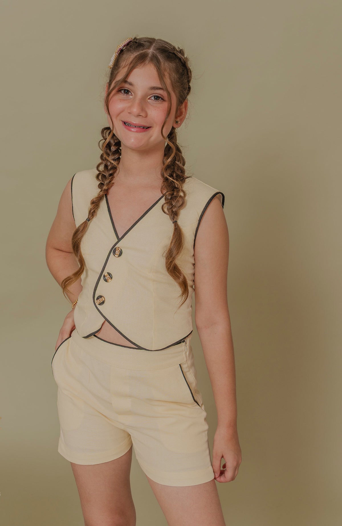 Conjunto Para Niña Short Cumbres