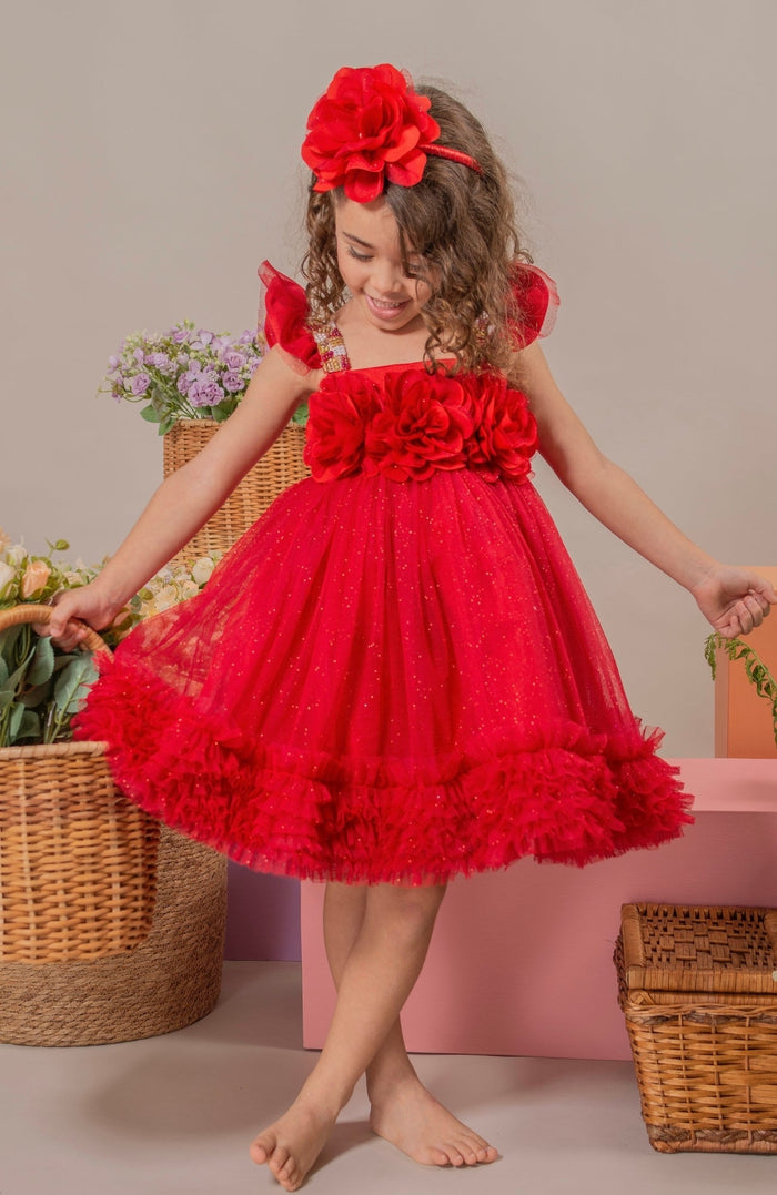 Vestido para Bebé Soy Capaz - Rojo ( PRE-ORDEN - ENTREGA EN 15 DIAS)