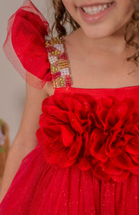Vestido para Niña Soy Capaz - Rojo ( PRE-ORDEN - ENTREGA EN 15 DIAS)
