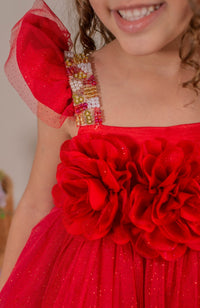 Vestido para Bebé Soy Capaz - Rojo ( PRE-ORDEN - ENTREGA EN 15 DIAS)