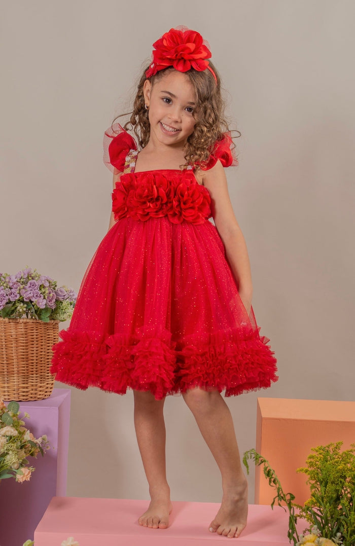 Vestido para Bebé Soy Capaz - Rojo ( PRE-ORDEN - ENTREGA EN 15 DIAS)