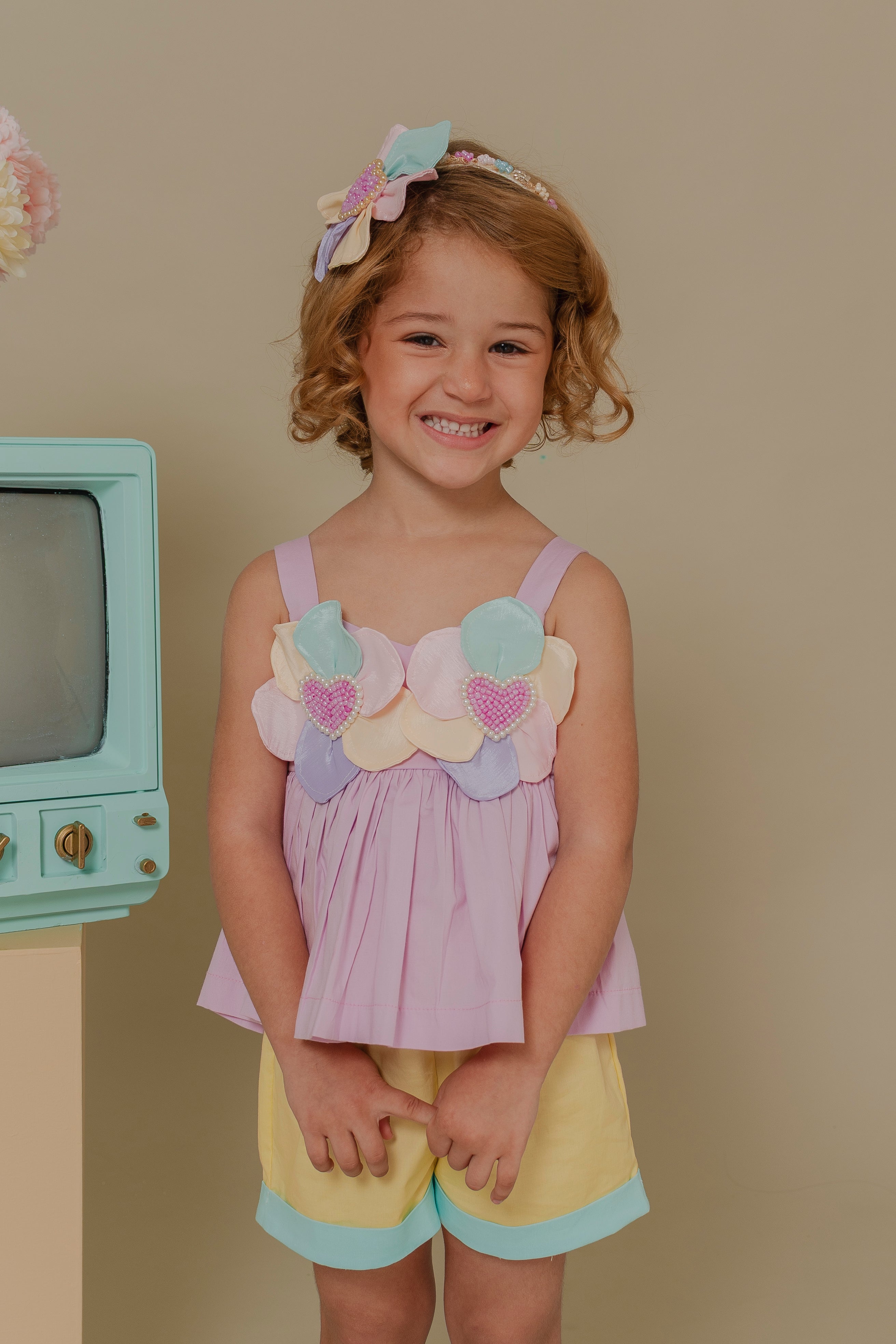 GIRL´MULTICOLOR OUTFIT SET ECOS