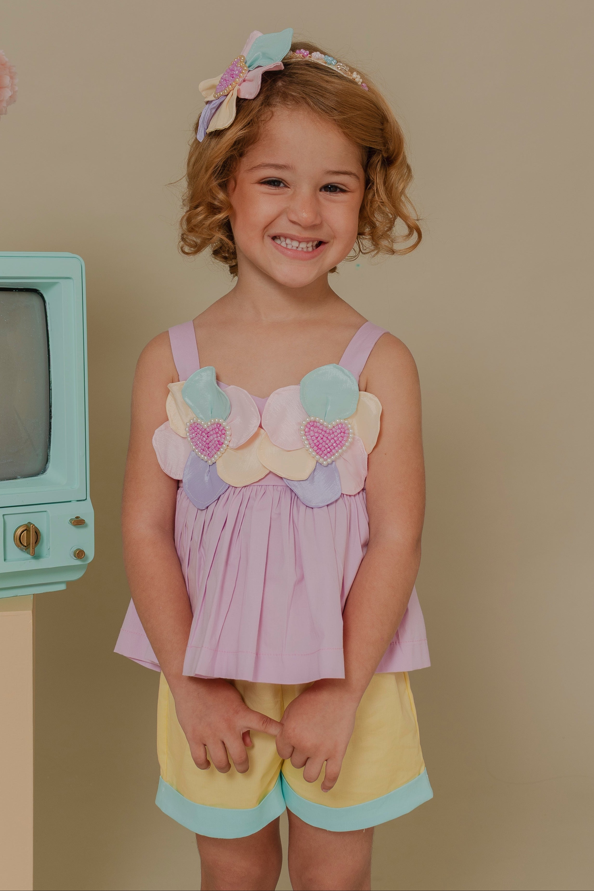 GIRL´MULTICOLOR OUTFIT SET ECOS