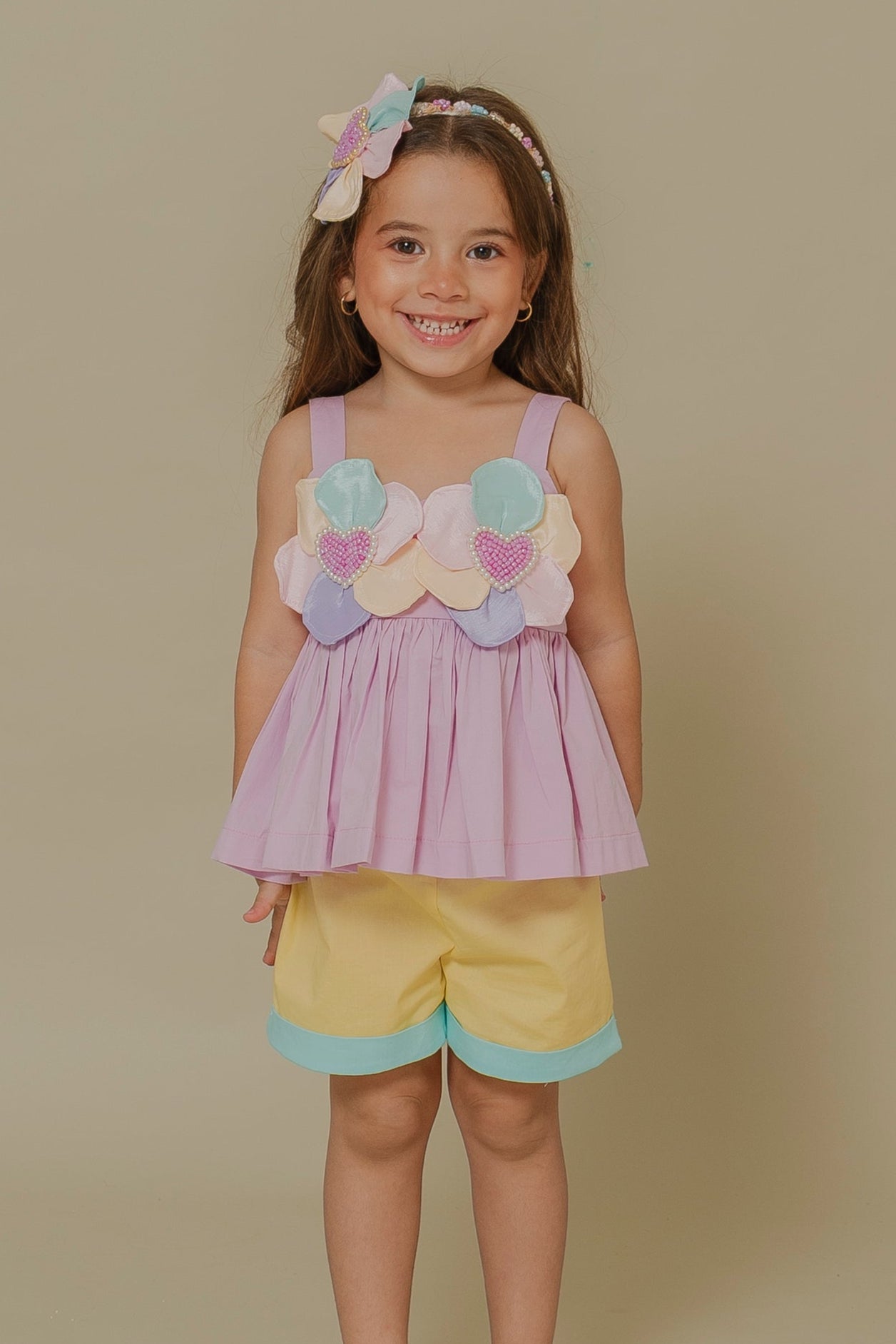 GIRL´MULTICOLOR OUTFIT SET ECOS