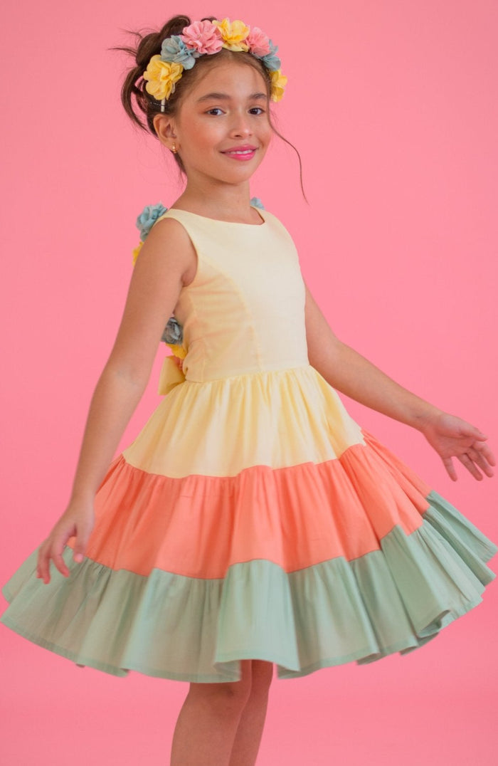 Vestido Para Niña Esplendor Amarillo