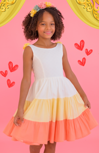 Vestido Para Niña Esplendor Beige