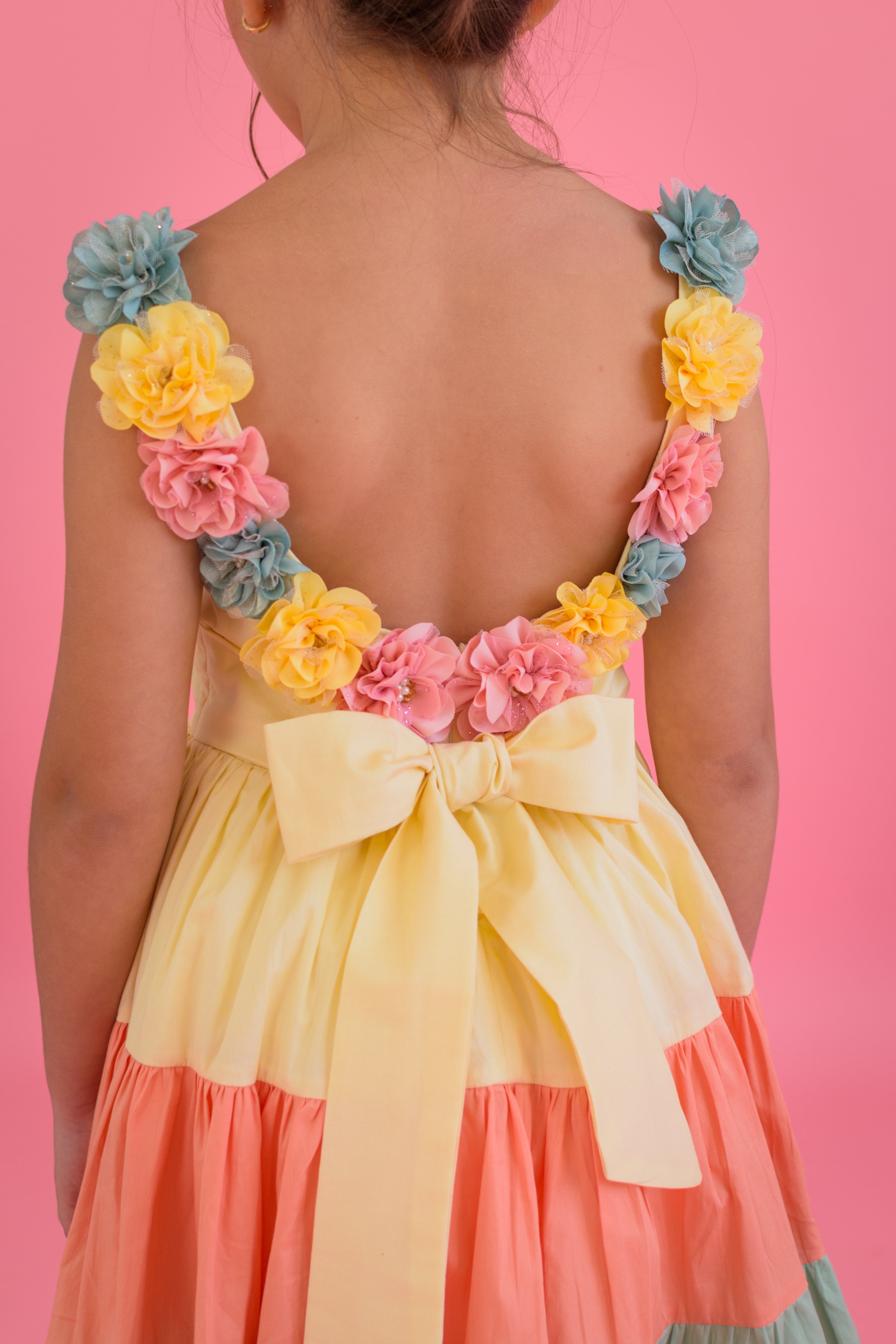 YELLOW GIRLS DRESS ESPLENDOR