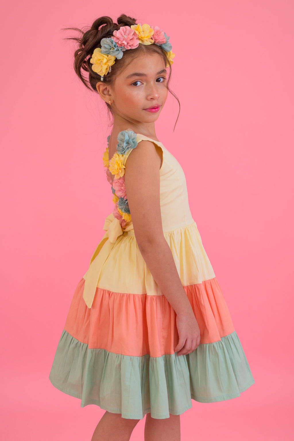 YELLOW GIRLS DRESS ESPLENDOR