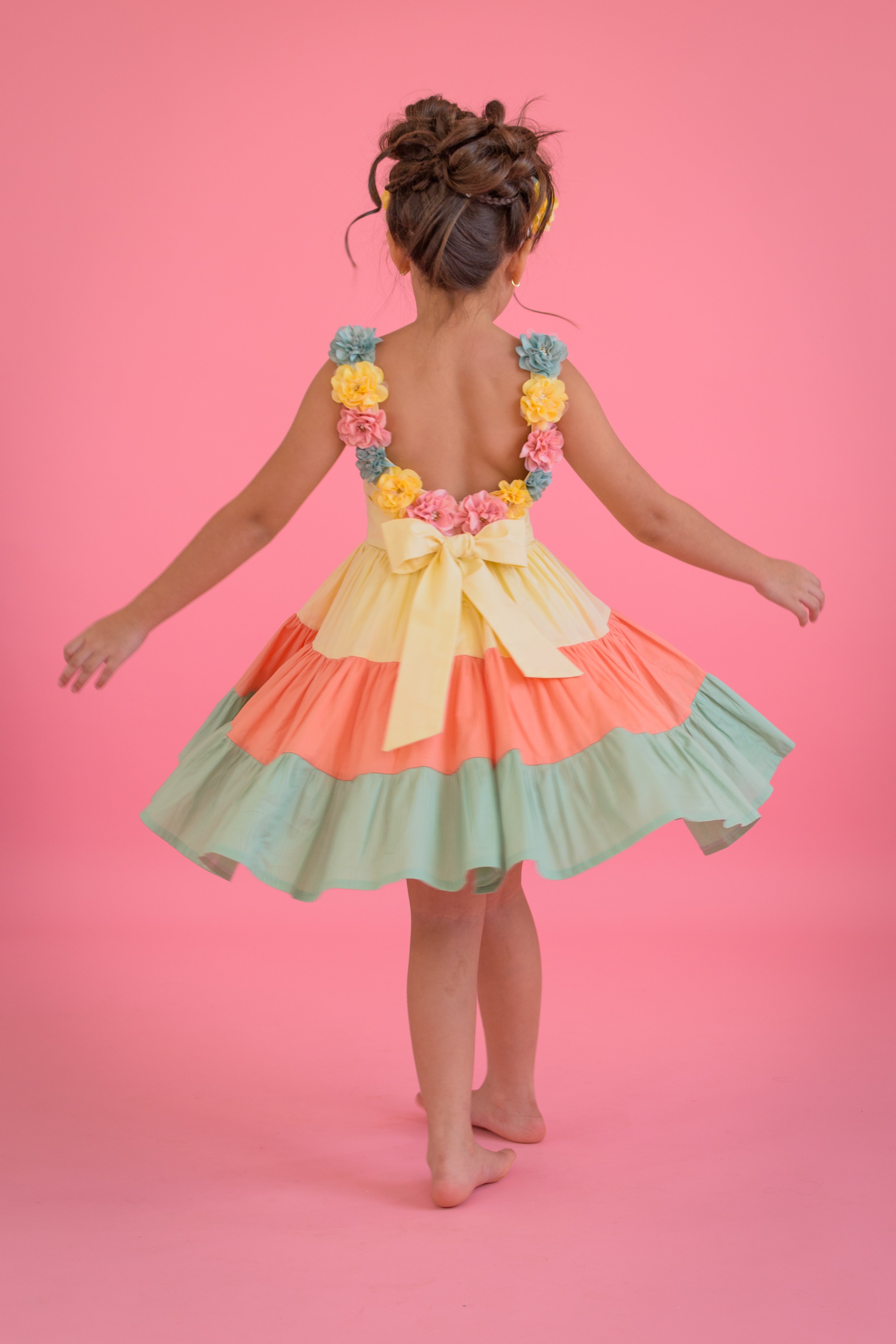 YELLOW GIRLS DRESS ESPLENDOR