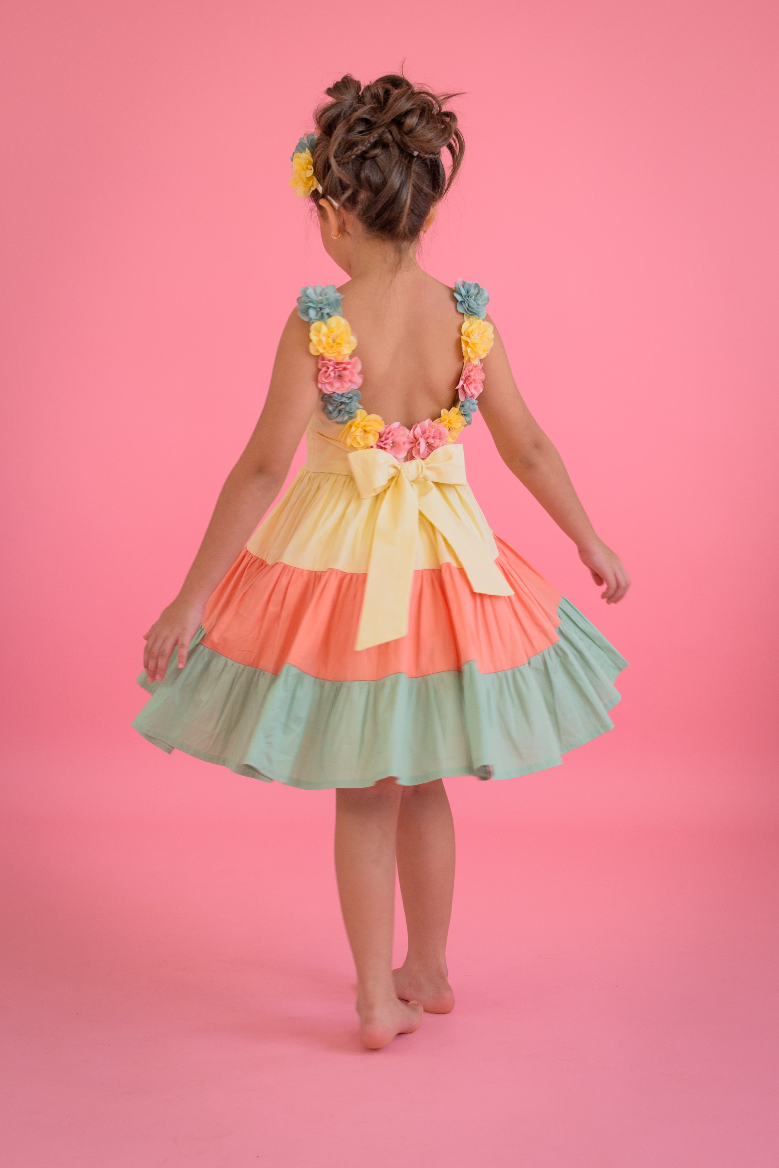 YELLOW GIRLS DRESS ESPLENDOR