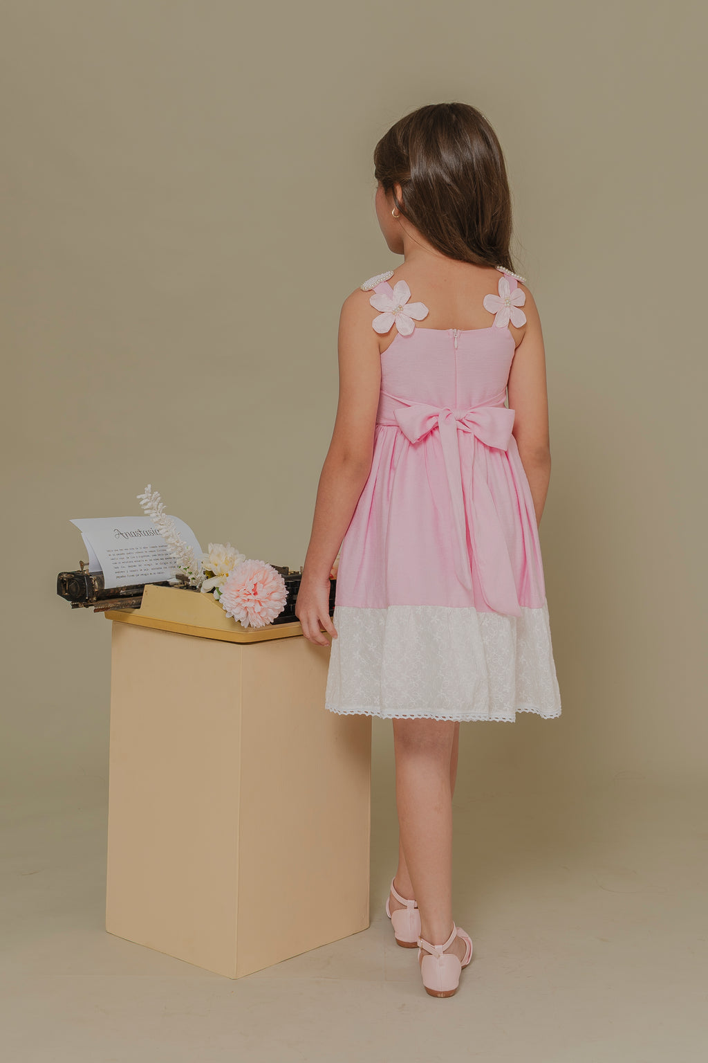 PINK GIRLS DRESS INOCENCIA