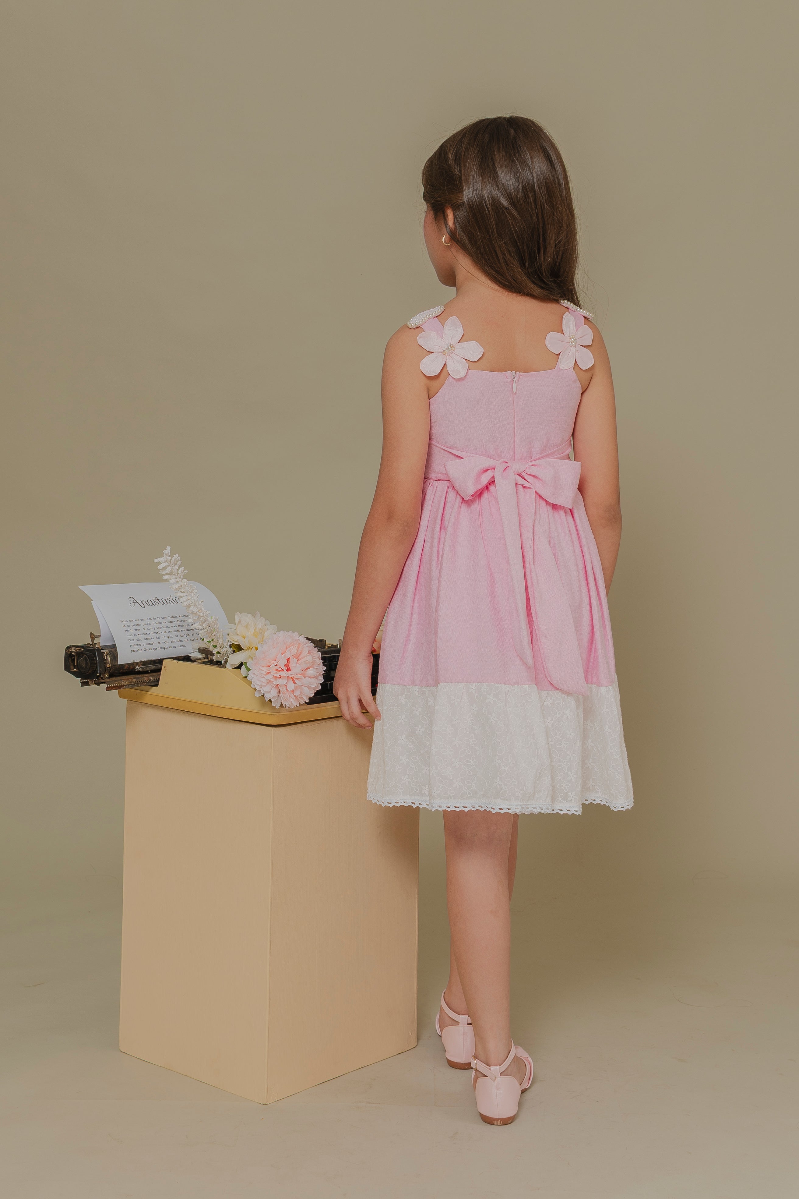 PINK GIRLS DRESS INOCENCIA