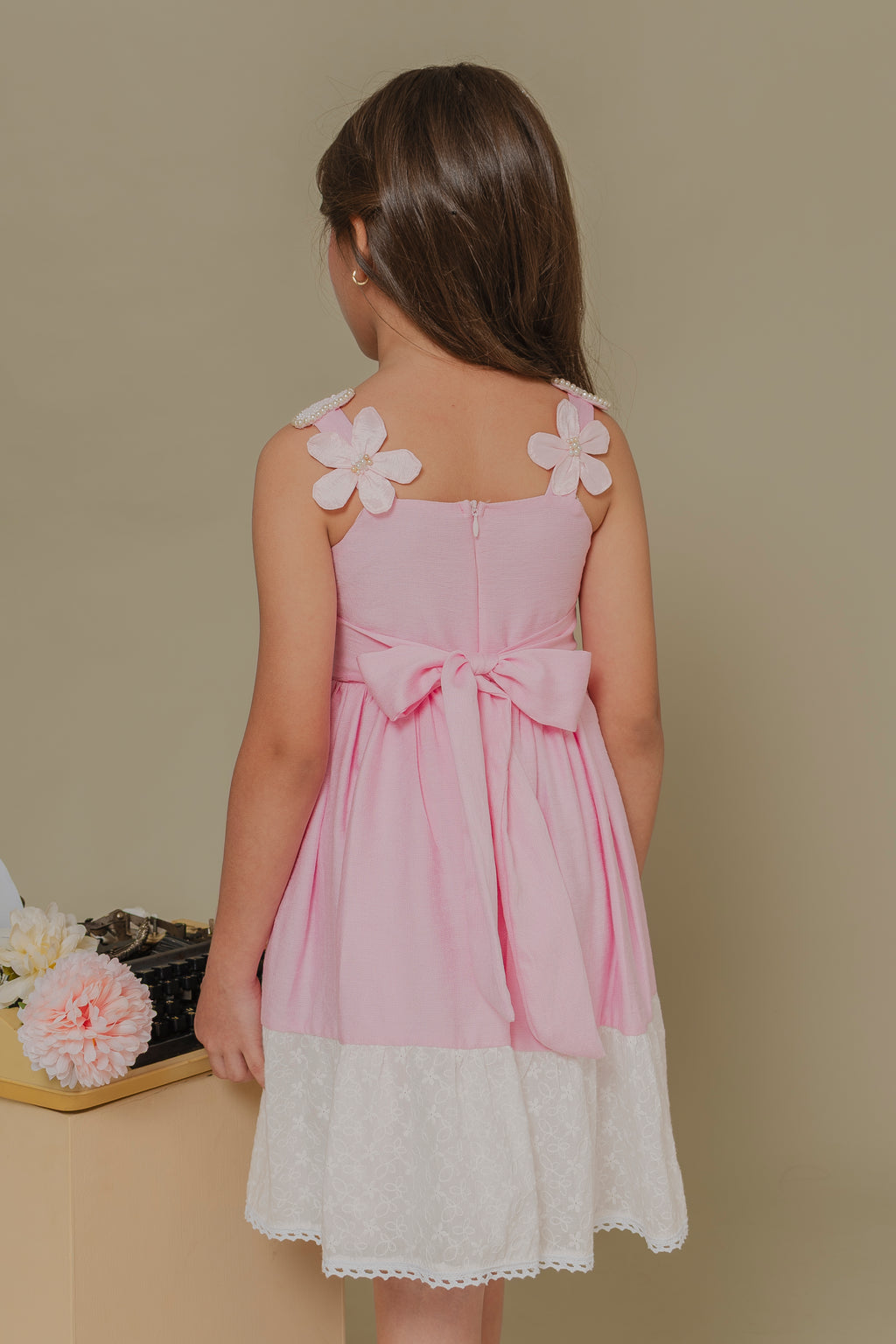 PINK GIRLS DRESS INOCENCIA