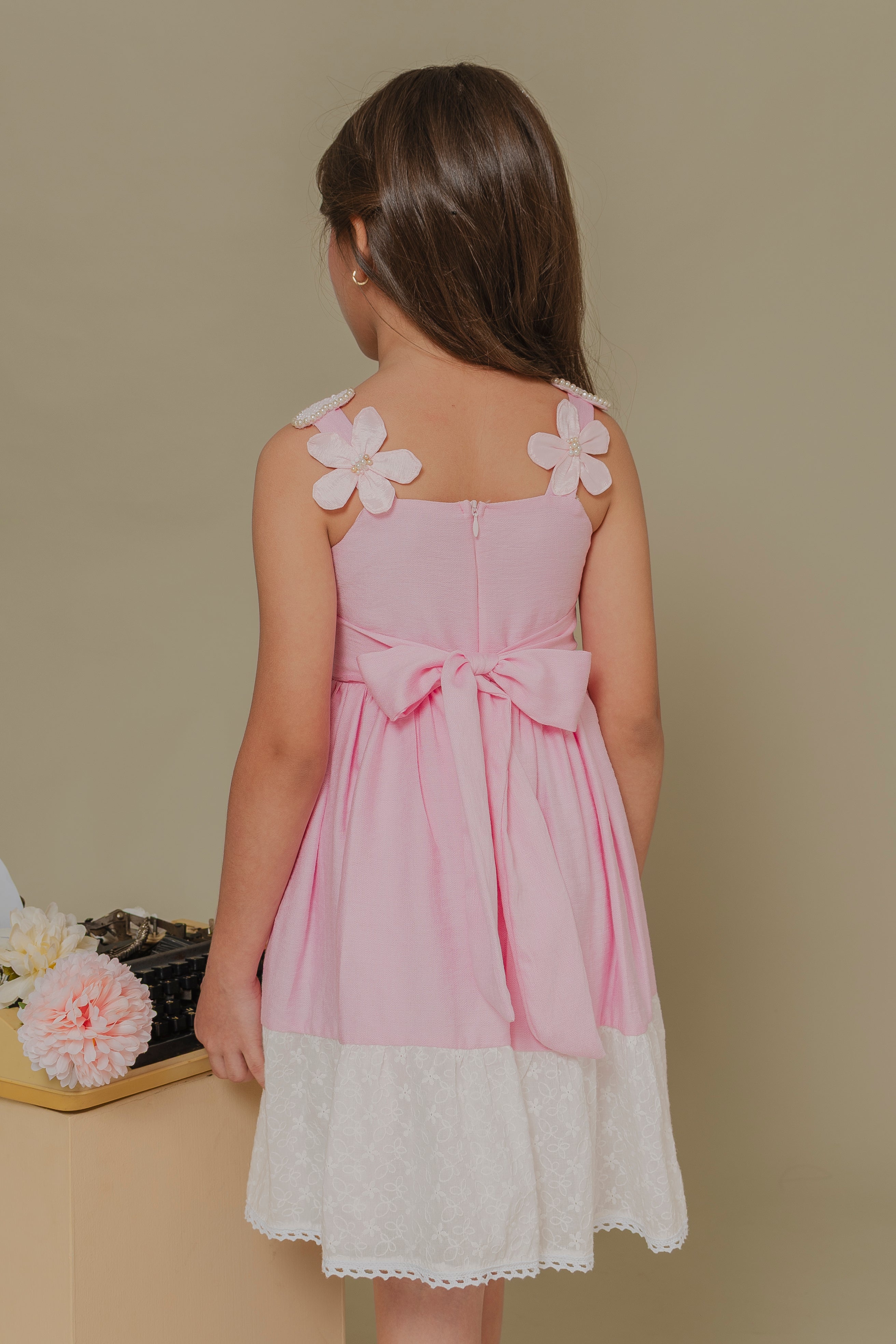 PINK GIRLS DRESS INOCENCIA