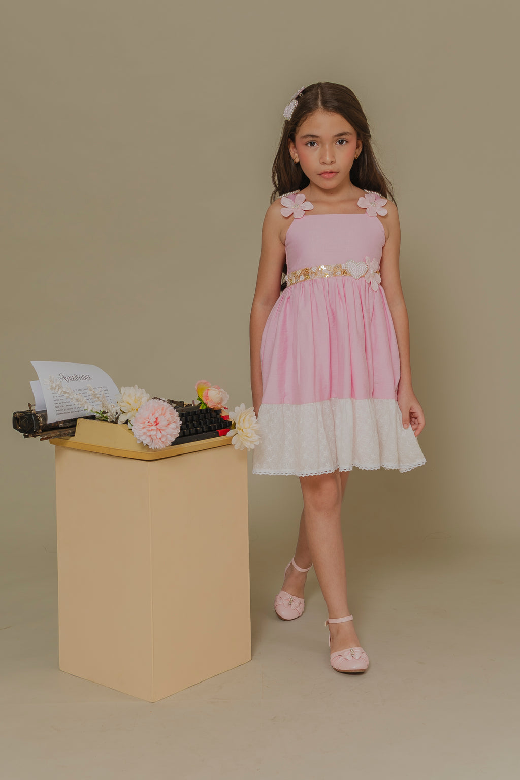 PINK GIRLS DRESS INOCENCIA