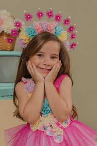 Vestido Para niña Jardin Rosa