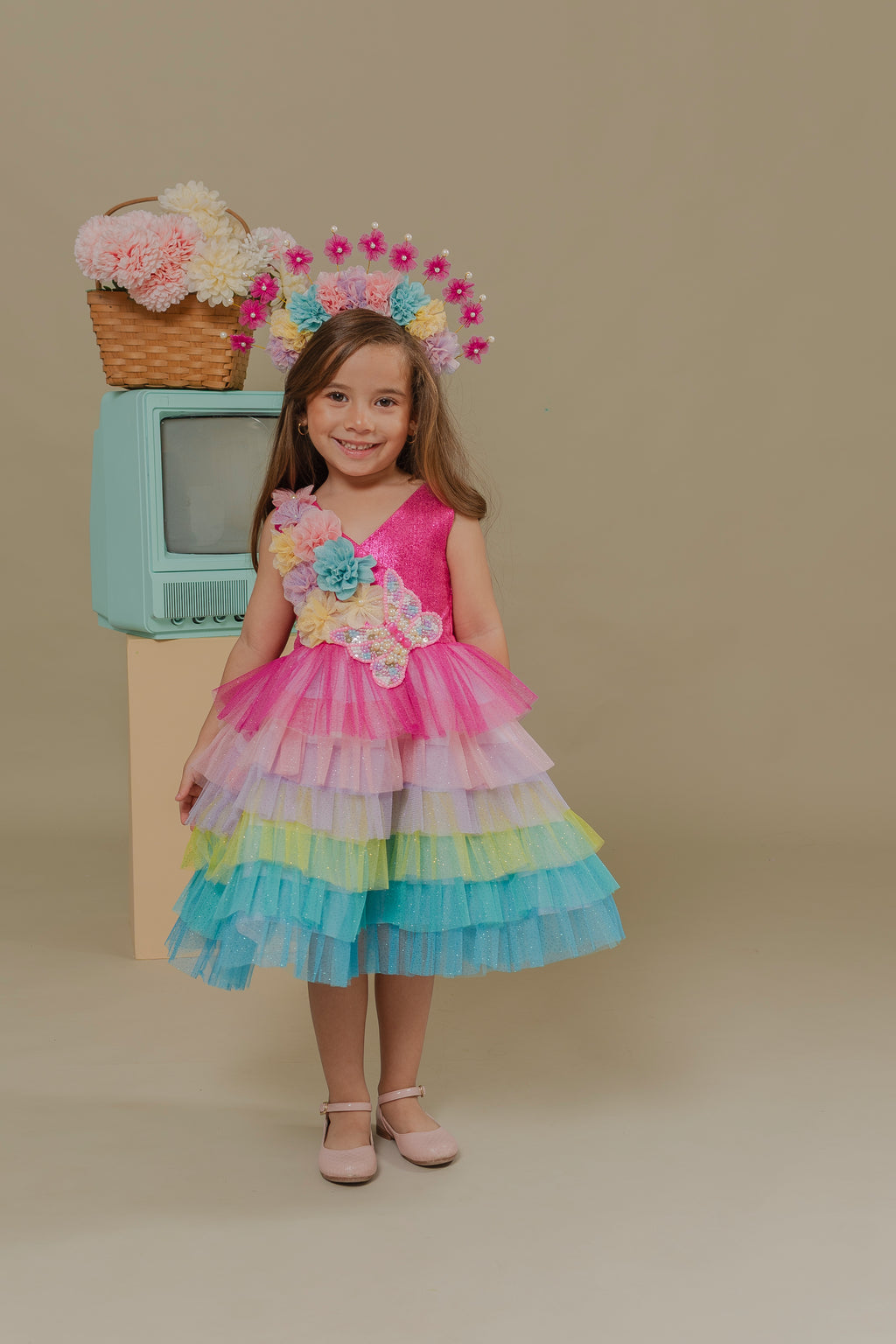 FUCHSIA GIRLS DRESS JARDIN