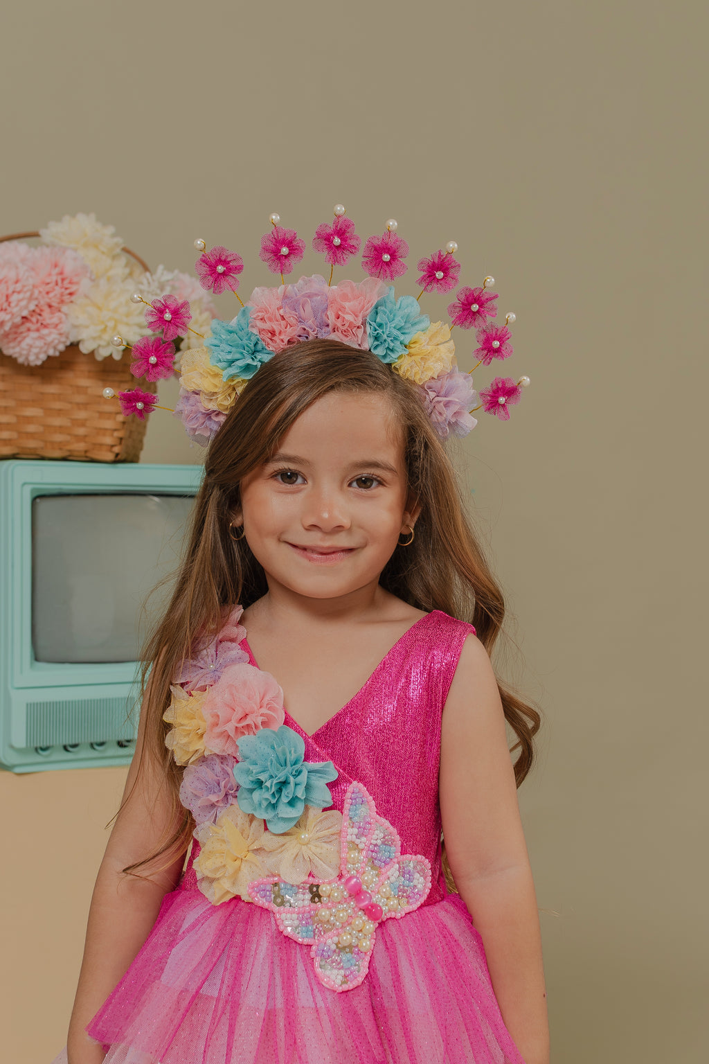FUCHSIA GIRLS DRESS JARDIN