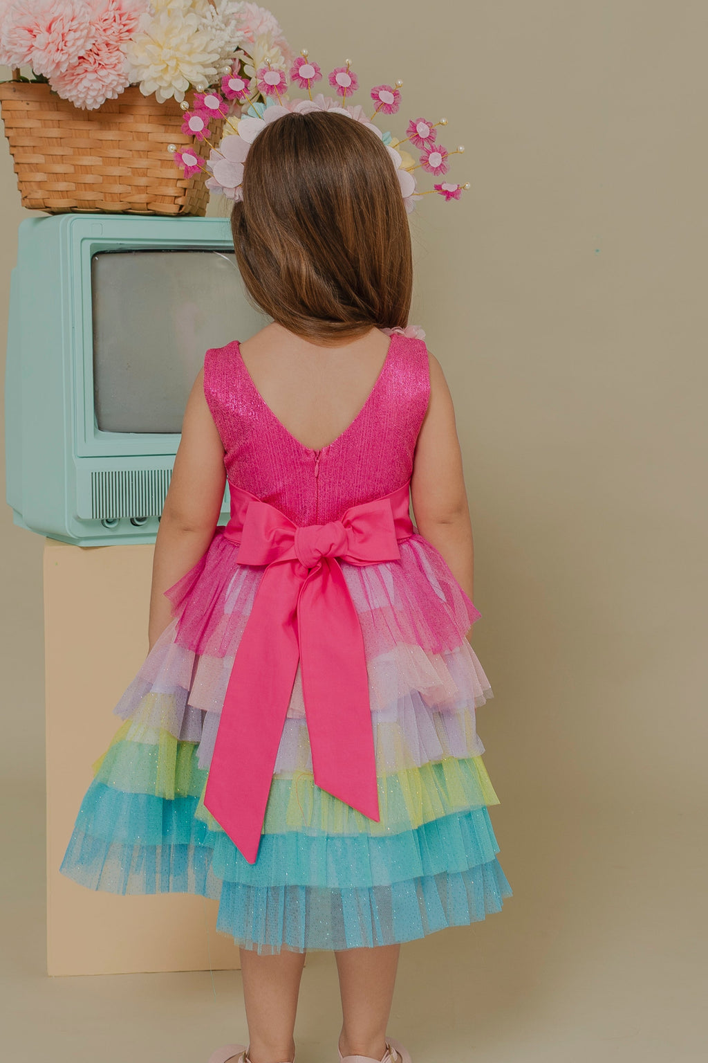 FUCHSIA GIRLS DRESS JARDIN
